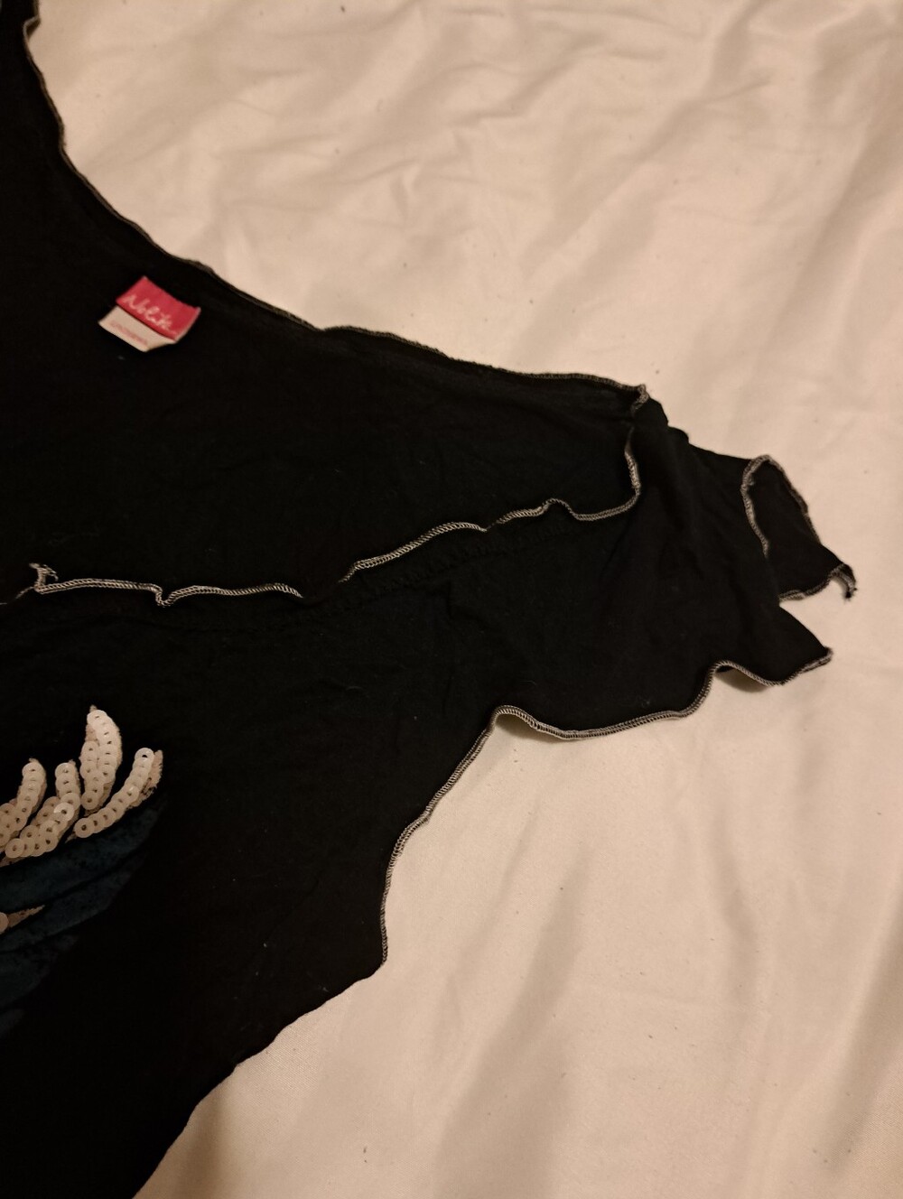 Nolita Italy Embellished Black Graphic Wing Tank Dress - Picture 5 of 10